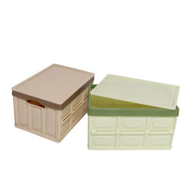 คุณภาพ  Multiscene Collapsible Storage Bins With Lid , Silk Road Enterprise Durable Foldable Plastic Bins โรงงาน